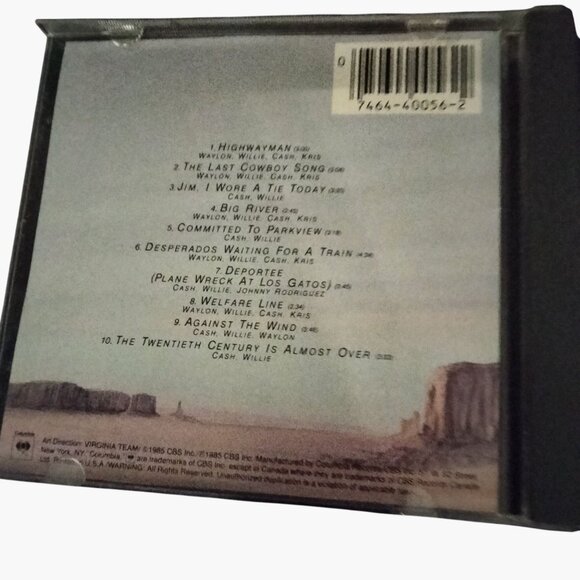 Highwayman CD Waylon Jennings Willie Nelson Johnny Cash Kris Kristofferson 1985 - Picture 4 of 5